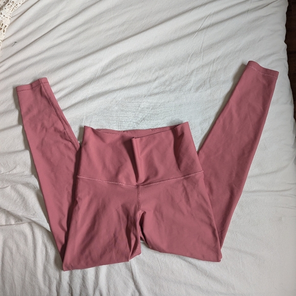 2 For $10 - Old Navy Extra High Waist PowerSoft Leggings Dusty Rose M - Picture 5 of 8